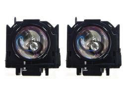 Panasonic Brand ET-LAD60W 2-Pack Replacement Lamps in Panasonic packaging