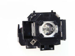 Genuine OEM lamp module in original packaging for the EPSON EMP-TWD3, EMP-S3, EMP-TW20, EMP-TWD1, EMP-TW20H, EMP-S3L, MovieMate 30S, MovieMate 25, HOME 20, PowerLite S3 Projector